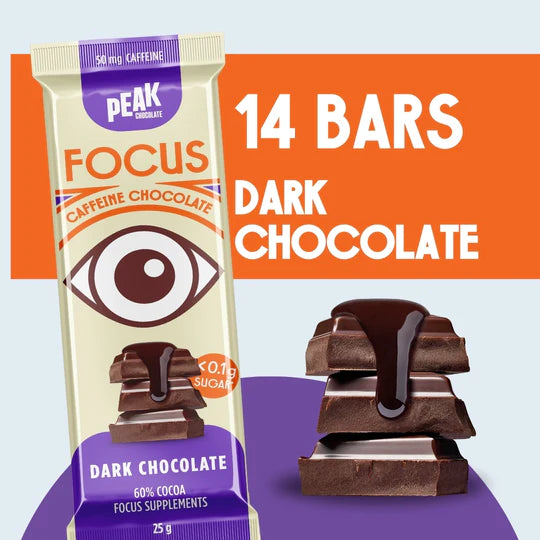 PEAK CHOCOLATE FOCUS Box of 14 bars