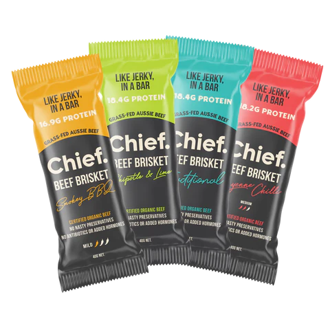 CHIEF  ORGANIC GRASS-FED BEEF BAR SAMPLE PACK - TRY BEFORE YOU RANGE!