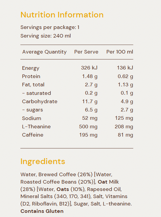 INNER BLOOM OAT MILK LATTE (Case of 12)