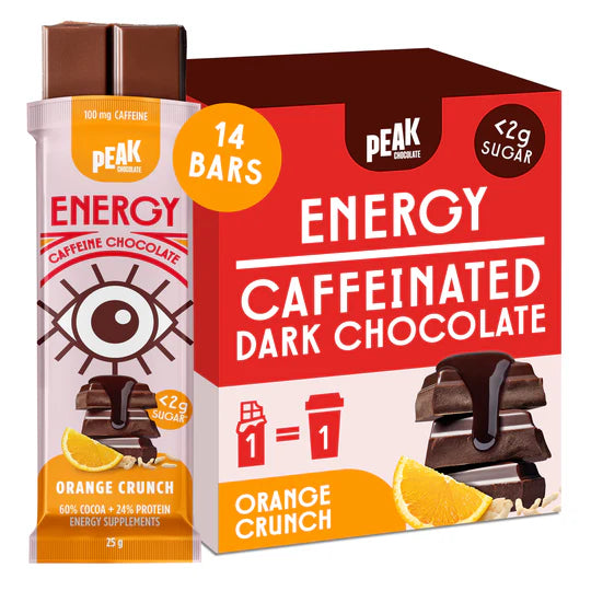 PEAK CHOCOLATE ENERGY Box of 14 bars