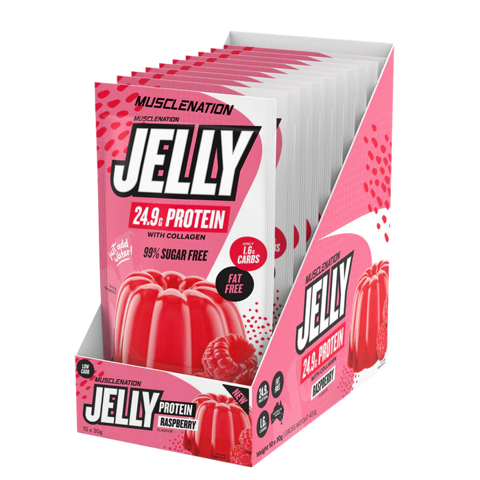 MUSCLE NATION PROTEIN JELLY 10 serves
