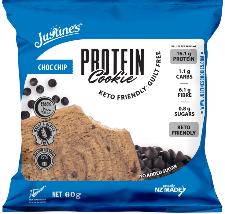 Justine's Protein Cookie Selection Box 60-75g - Box of 12