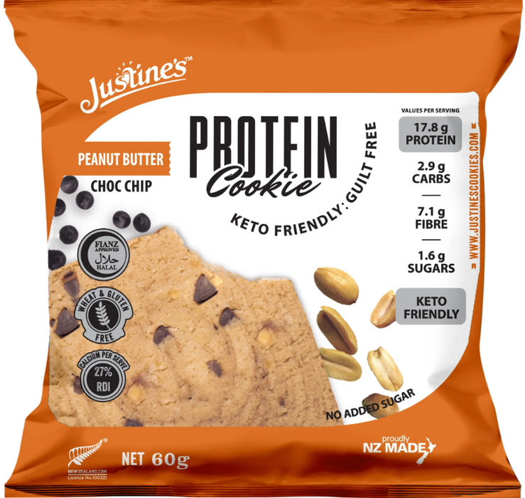 Justine's Protein Cookie Selection Box 60-75g - Box of 12