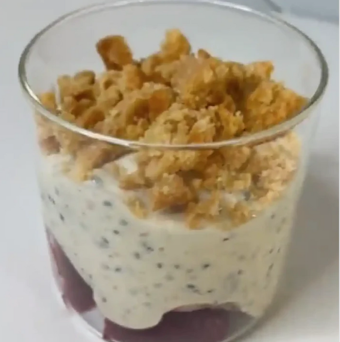 Keto Cheesecake Overnight Oats