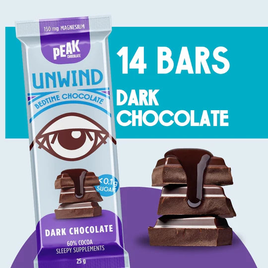 PEAK CHOCOLATE UNWIND  Box of 14 bars