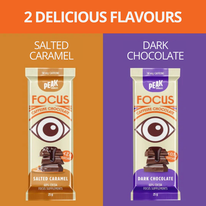 PEAK CHOCOLATE FOCUS Box of 14 bars