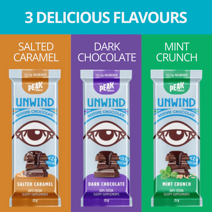 PEAK CHOCOLATE UNWIND  Box of 14 bars