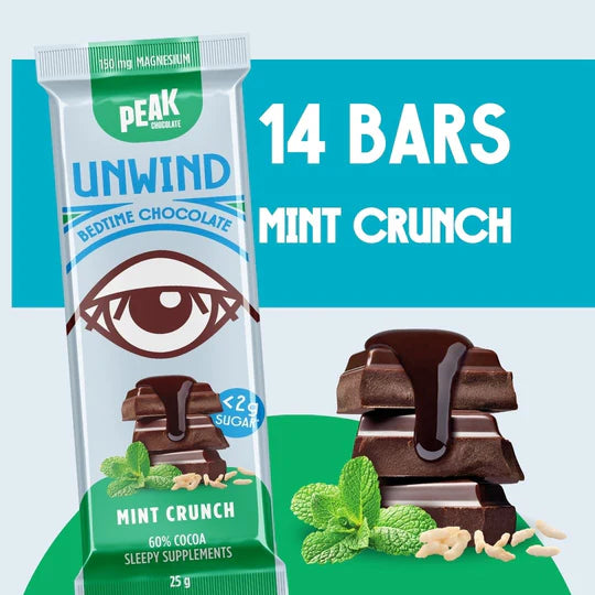 PEAK CHOCOLATE UNWIND  Box of 14 bars