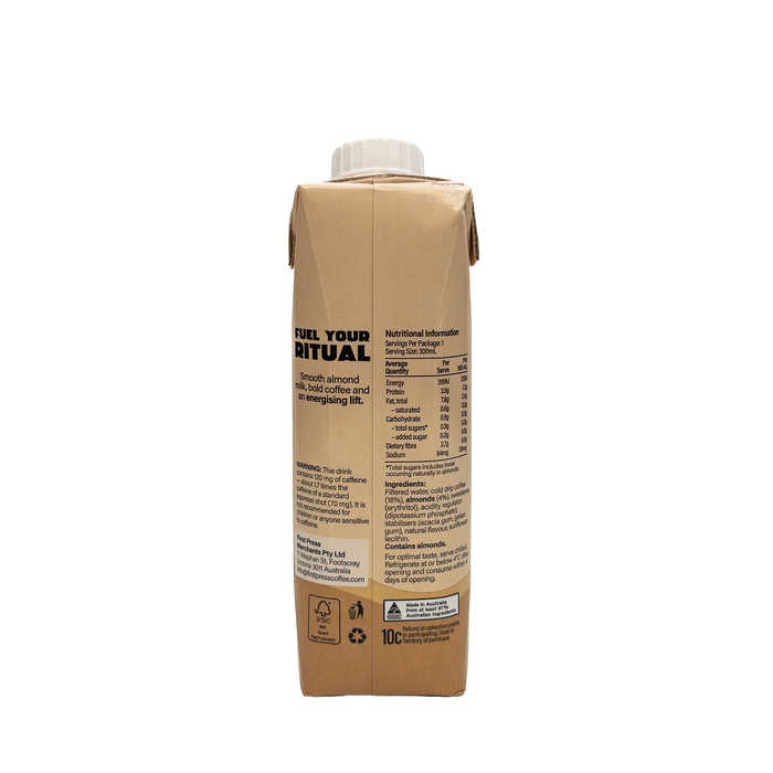 Iced Almond Milk Latte 300ml - No Added Sugar (12 pk)