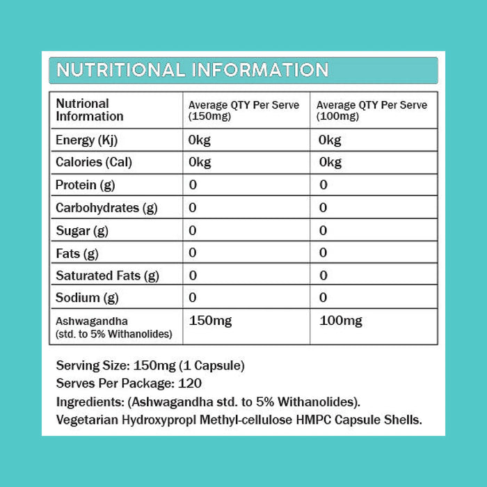Primabolics Ashwagandha (5% Withanolides) 150mg x 120 caps