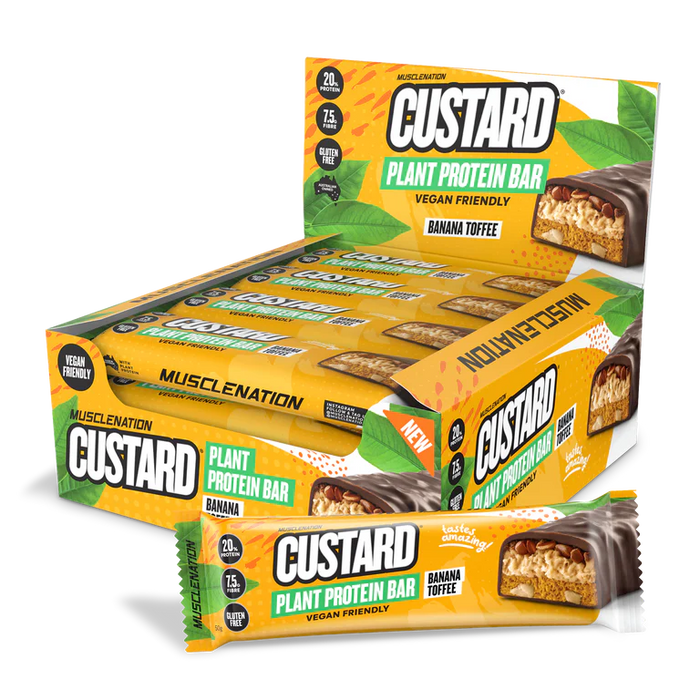 Plant Protein Custard Bars  (Box of 12)