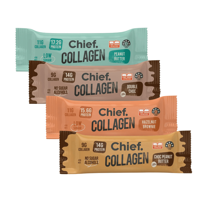 CHIEF Collagen Protein Bar Sample Pack (all flavours) - TRY BEFORE YOU RANGE!