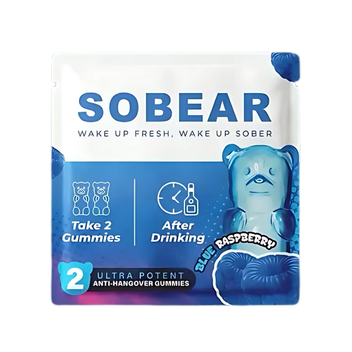 SOBEAR Hangover Gummies - Box of 50 Single Serves