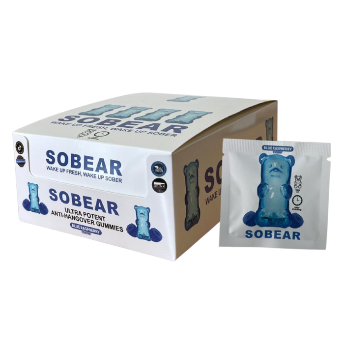 SOBEAR Hangover Gummies Single Serves (Sold in box of 50)