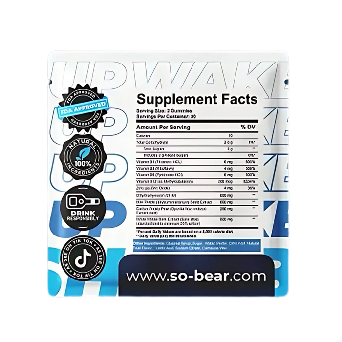 SOBEAR Hangover Gummies - Box of 50 Single Serves