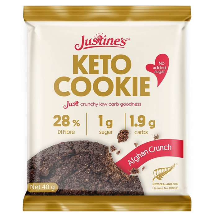 Justine's Keto Crunch Cookie 40g Box of 12