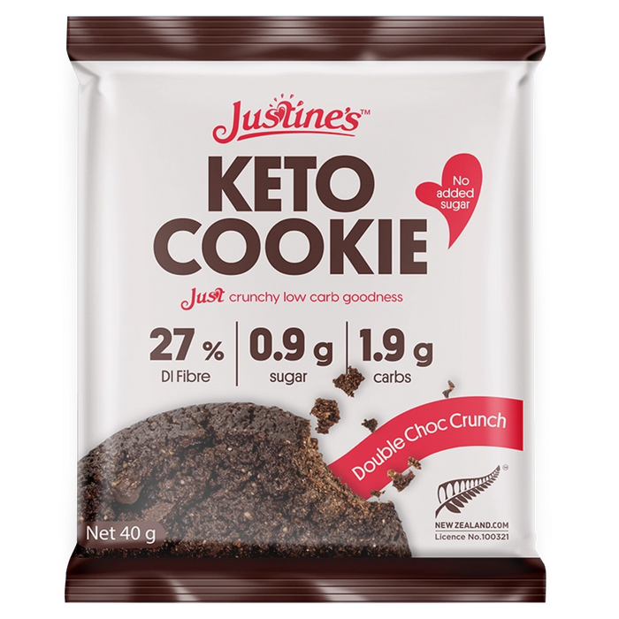 Justine's Keto Crunch Cookie 40g Box of 12