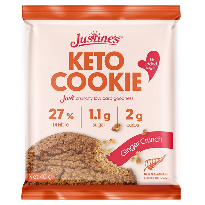 Justine's Keto Crunch Cookie 40g Box of 12