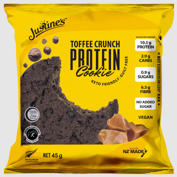 Justine's Keto Crunch Cookie 40g Box of 12