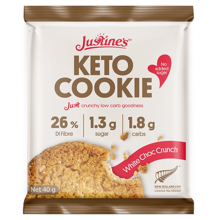 Justine's Keto Crunch Cookie 40g Box of 12
