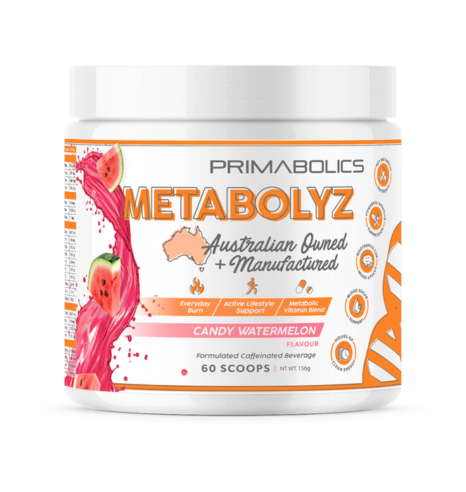 Primabolics METABOLYZ  60SV (LOW STIMULANT, NATURAL CAFFEINE FAT BURNER)