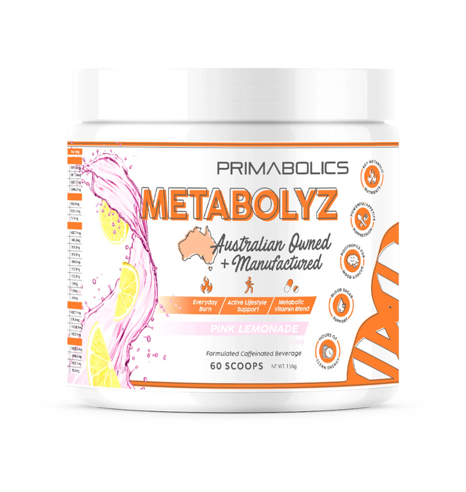 Primabolics METABOLYZ  60SV (LOW STIMULANT, NATURAL CAFFEINE FAT BURNER)