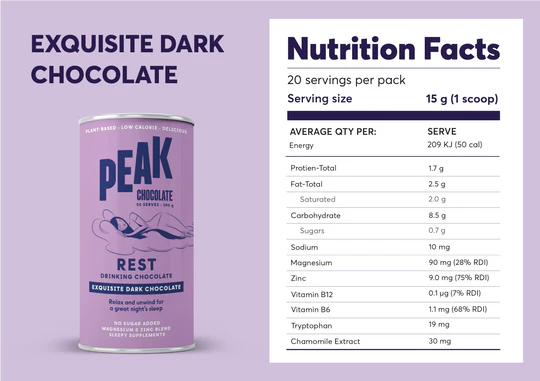 PEAK HOT CHOCOLATE 30 serves