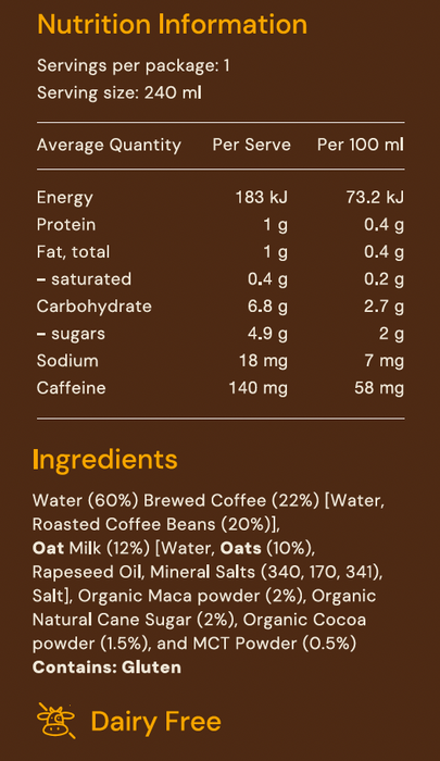 INNER BLOOM MACA MOCHA COLD BREW COFFEE - UPLIFT