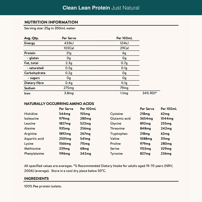 Nuzest Clean Lean Protein 500g Tub