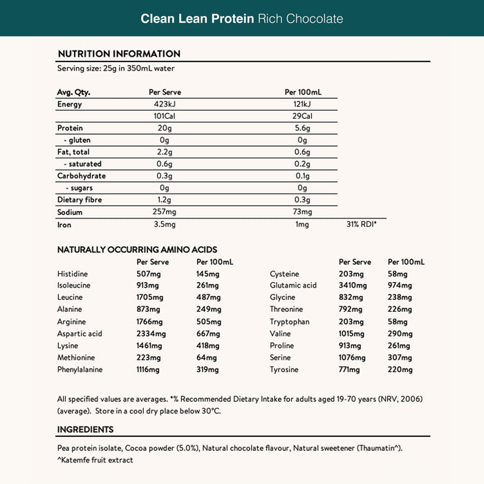 Nuzest Clean Lean Protein 500g Tub