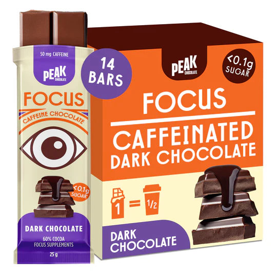 PEAK CHOCOLATE FOCUS Box of 14 bars