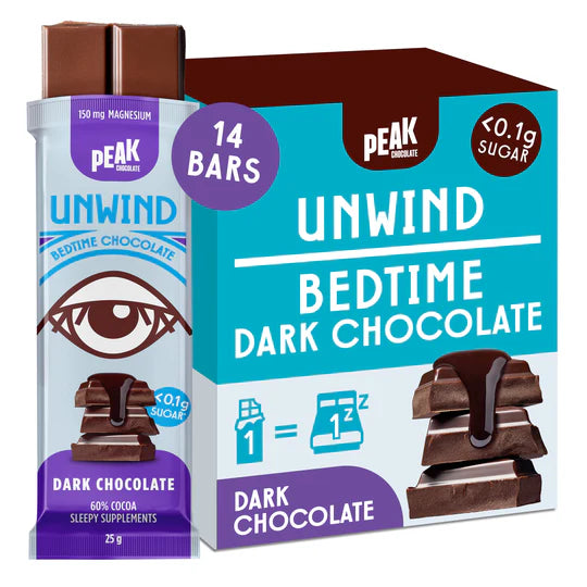 PEAK CHOCOLATE UNWIND  Box of 14 bars