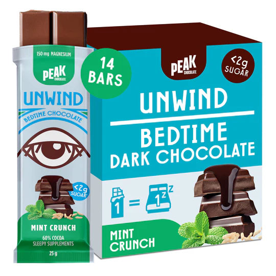 PEAK CHOCOLATE UNWIND  Box of 14 bars