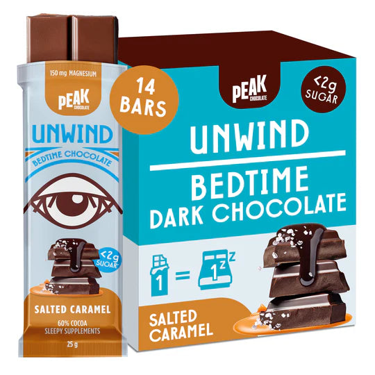 PEAK CHOCOLATE UNWIND  Box of 14 bars