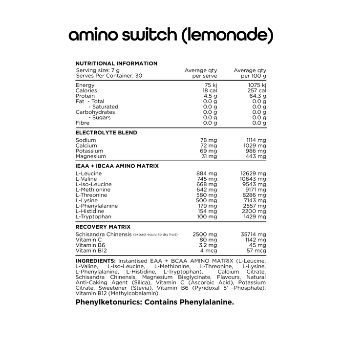 SWITCH Amino - [30 Serves]