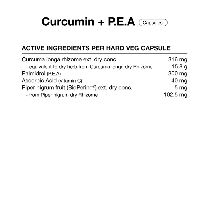 SWITCH Essentials - CURCUMIN + P.EA - TGA [60 Capsules]