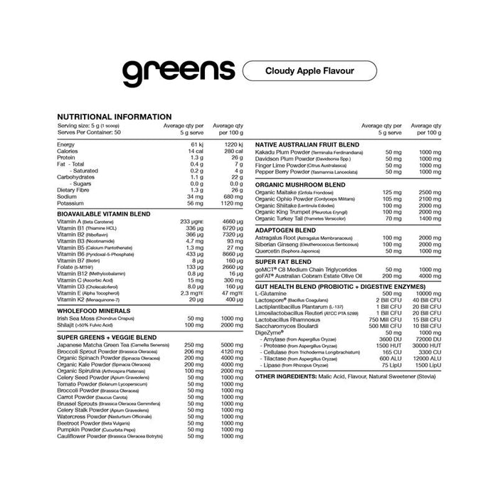 SWITCH Greens Tub [50 Serves]