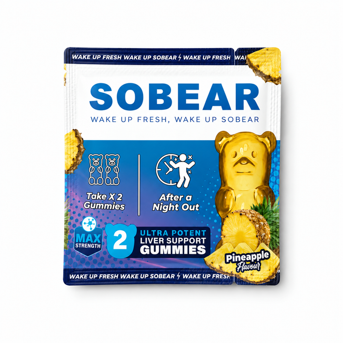 SOBEAR Hangover Gummies - Box of 50 Single Serves