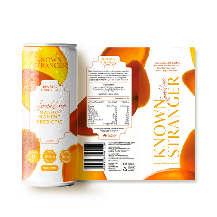Known Stranger Prebiotic Sparkling Juice - CASE OF 24