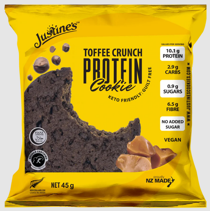 Justine's Keto & Vegan Crunch Cookie (Sold in boxes of 12)