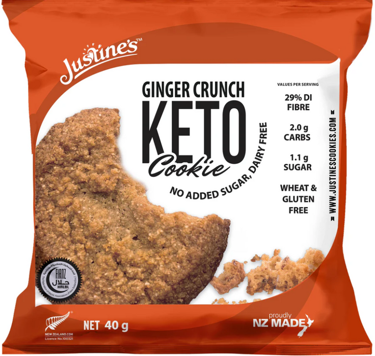 Justine's Keto & Vegan Crunch Cookie (Sold in boxes of 12)