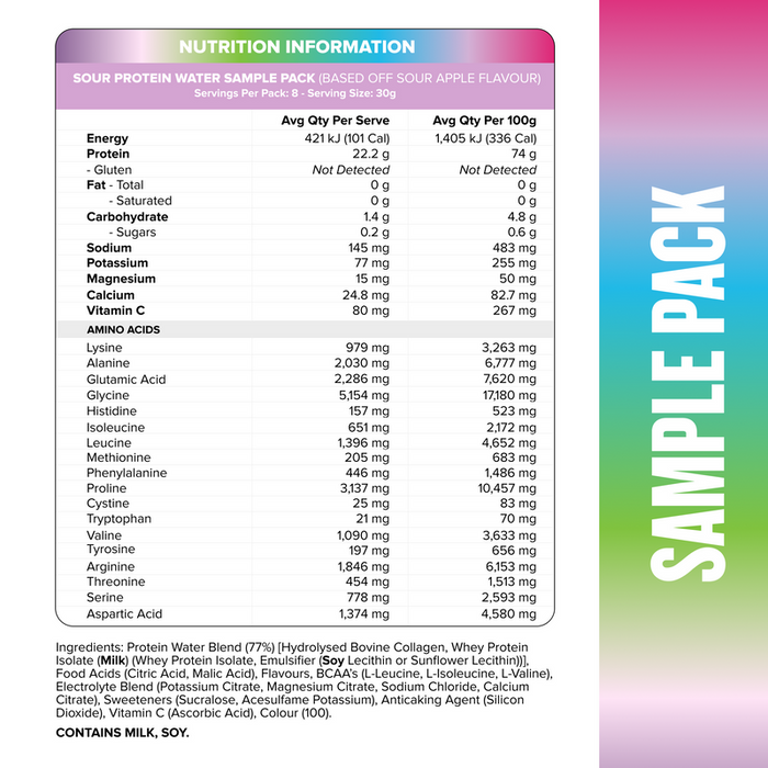 Muscle Nation PROTEIN WATER - Sour Sample Pack