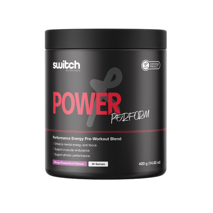 SWITCH Power Perform Pre-Workout - [30 Serves] HASTA Certified