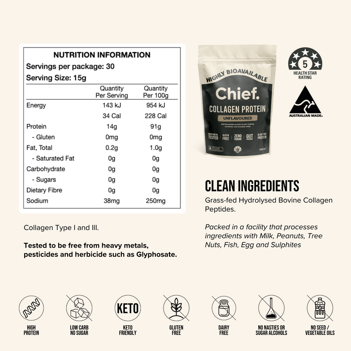 CHIEF GRASS-FED COLLAGEN 30 serves