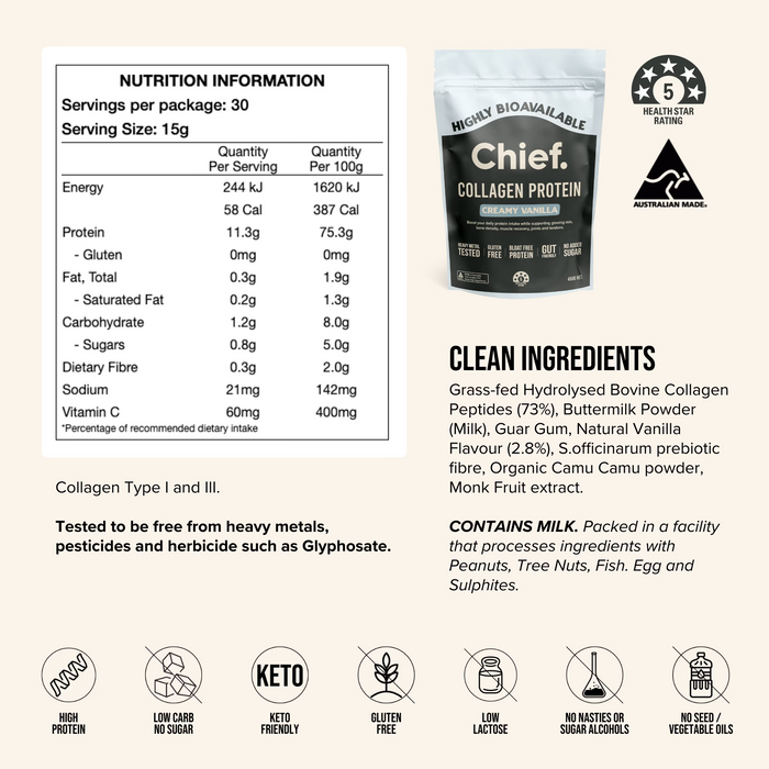 CHIEF GRASS-FED COLLAGEN 30 serves