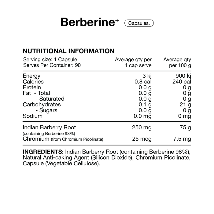 SWITCH Essentials - BERBERINE+ [90 Capsules]