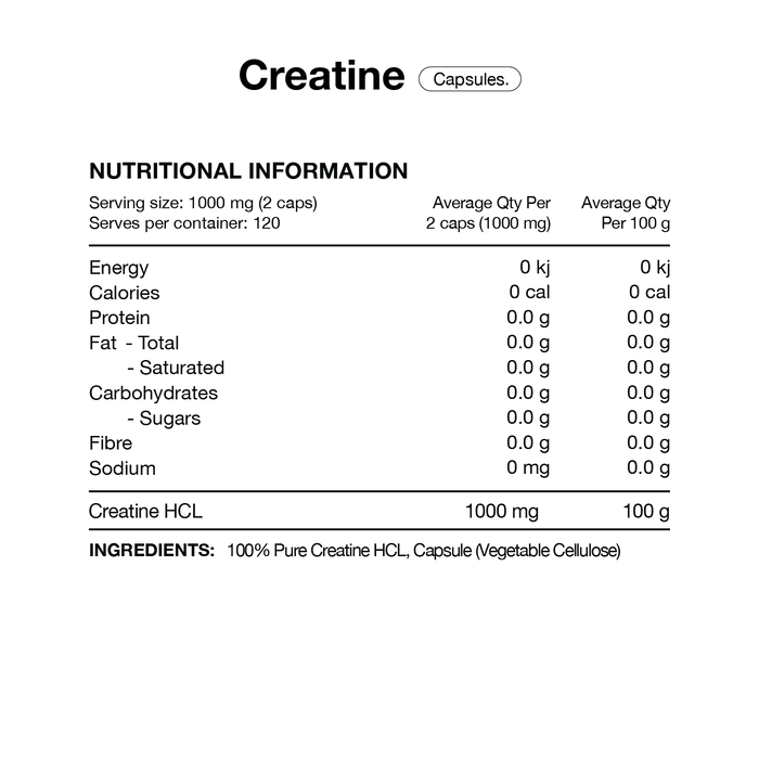 SWITCH Essentials - CREATINE HCL [240 Capsules]
