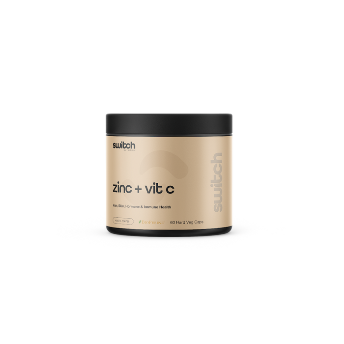 SWITCH Essentials - ZINC + VIT C - TGA [60 Capsules]