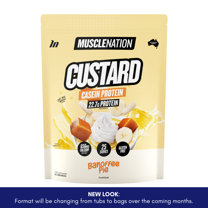 MUSCLE NATION CUSTARD CASEIN PROTEIN