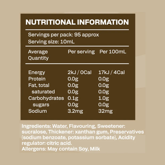 LOW CARB EMPORIUM LOW CARB, ZERO SUGAR COFFEE SYRUP